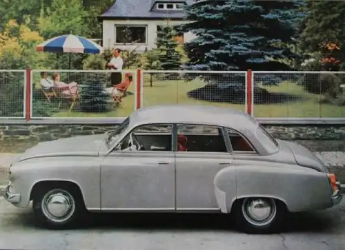 Wartburg 1000 Automobielen Modellprogramm 1964 Automobilprospekt