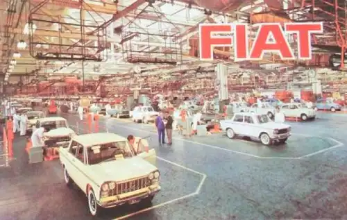 Fiat Modellprogramm 1963 Automobilprospekt