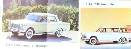 Fiat Modellprogramm 1963 Automobilprospekt