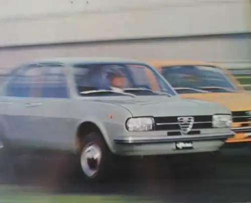 Alfa-Romeo Alfasud Modellprogramm 1972 Automobilprospekt