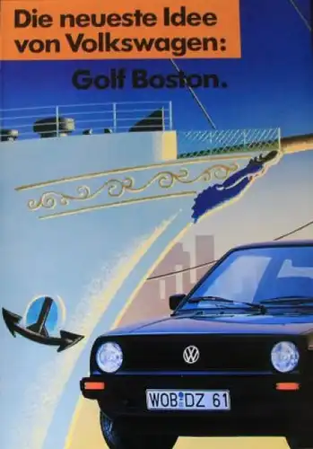 Volkswagen Golf Boston &quot;Die neueste Idee&quot; 1990 Automobilprospekt