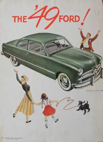 Ford Modellprogramm &quot;The 49 Ford !&quot; 1949 Automobilprospek