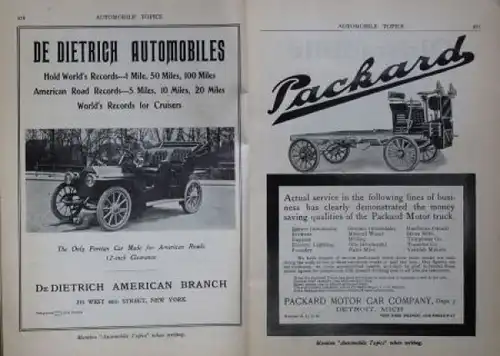 &quot;Automobile Topics&quot; Automobil-Motorsport-Magazin 1905