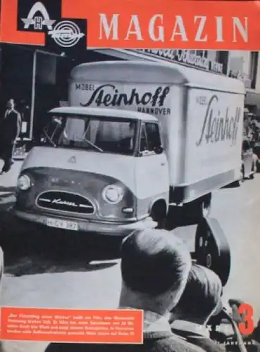 &quot;Hanomag Tempo Magazin&quot; Firmenzeitschrift 1961