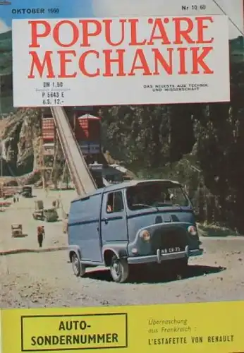 &quot;Populäre Mechanik&quot; Renault Estafette 1960 Technik-Magazin