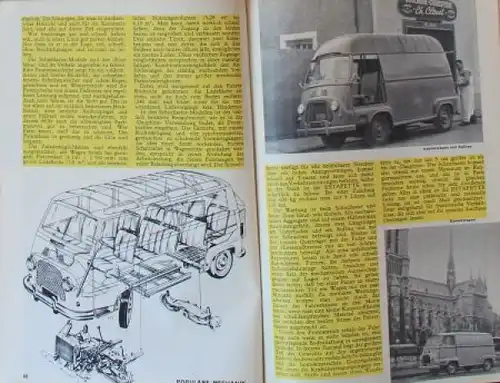 &quot;Populäre Mechanik&quot; Renault Estafette 1960 Technik-Magazin