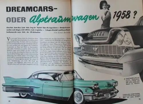 &quot;Hobby - Das Magazin der Technik&quot; Edsel Ford Dreamcar 1958 Technik-Magazin