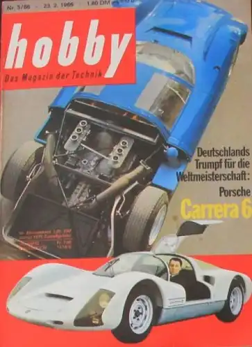 &quot;Hobby - Das Magazin der Technik&quot; Porsche Carrera 6 1958 Technik-Magazin
