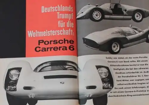 &quot;Hobby - Das Magazin der Technik&quot; Porsche Carrera 6 1958 Technik-Magazin