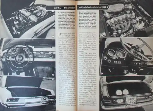 &quot;Hobby - Das Magazin der Technik&quot; Mercedes-Benz 230 SL 1964 Technik-Magazin