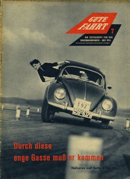 Gute Fahrt Volkswagen Magazin 1954 Nr 8421 Oldthing Auto