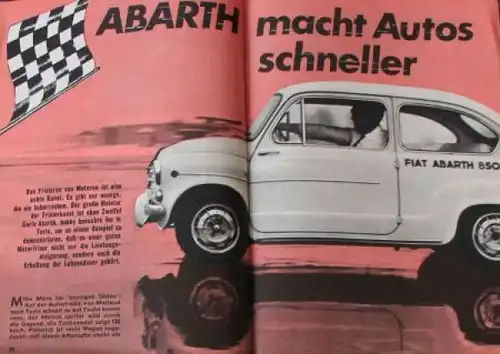 &quot;Hobby - Das Magazin der Technik&quot; Abarth Tuning 1964 Technik-Magazin