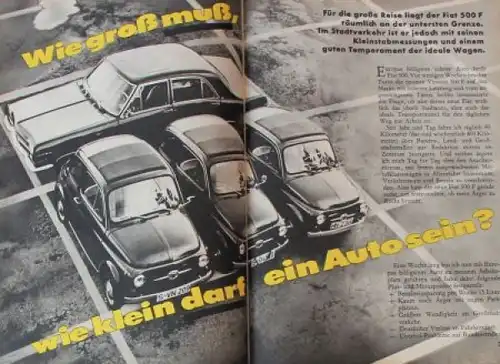 &quot;Hobby - Das Magazin der Technik&quot; Fiat 500 1965 Technik-Magazin