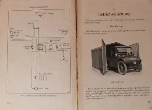Hanomag Kommissbrot &quot;Kleinauto Ratgeber&quot; 1927 Betriebsanleitung