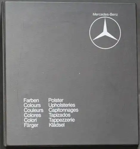 Mercedes-Benz Farben und Polster 1975 Original-Musterordner