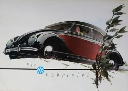 Volkswagen Käfer Cabriolet 1952 Reuters-Motive Automobilprospekt