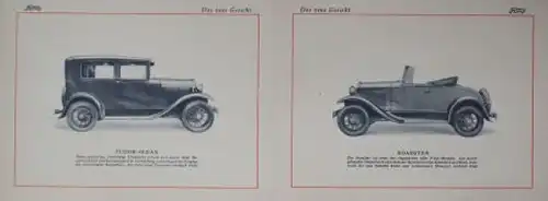 Ford Model A &quot;Das neue Gesicht&quot; 1930 Automobilprospekt