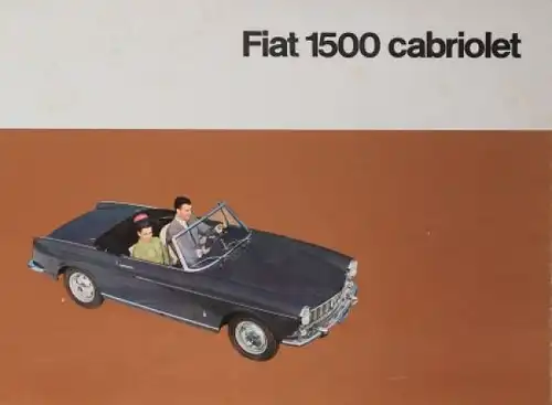Fiat 1500 Cabriolet 1964 Automobilprospekt