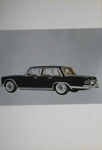Mercedes-Benz 600 &quot;The Grand Mercedes&quot; 1965 Automobilprospekt Mappe