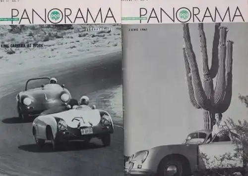 &quot;Porsche Panorama&quot; Porsche-Firmenmagazin 4 Ausgaben 1961