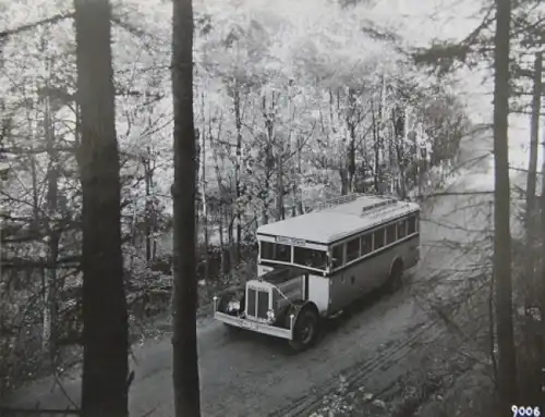 Büssing-NAG Bus Typ FB 4 auf Reisen Originalphoto 1929