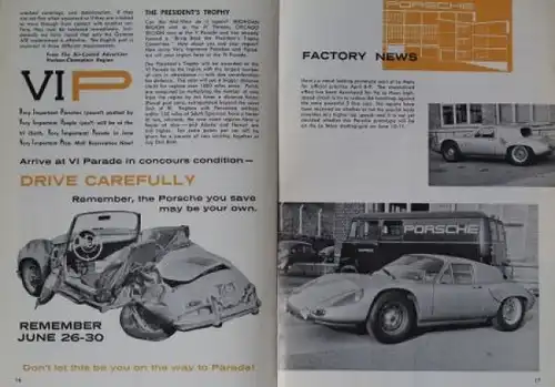 &quot;Porsche Panorama&quot; Porsche-Firmenmagazin 2 Ausgaben 1956/61
