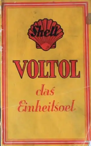 Shell &quot;Voltol das Einheitsoel&quot; 1927 Matejko Tankstellen-Prospekt