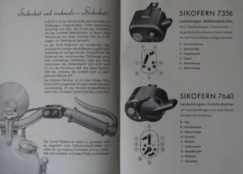 Kostal Sikofern 1949 Motorrad-Zubehör-Prospekt