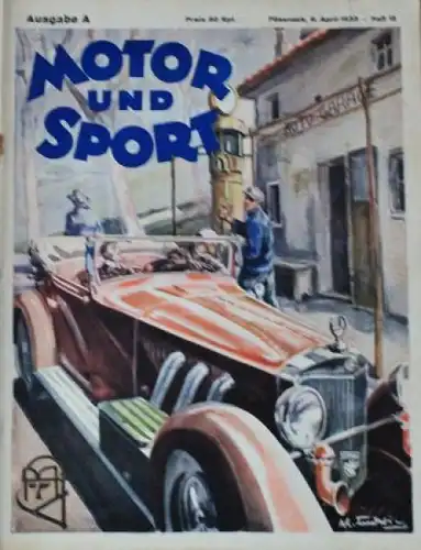 &quot;Motor & Sport&quot; Motor-Zeitschrift Pössneck 1933