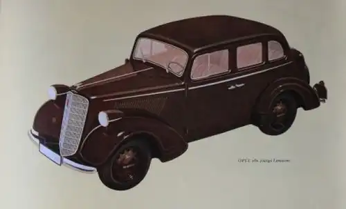 Opel 6 Zylinder Modellprogramm 1938 Automobilprospekt