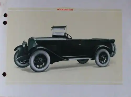 Wanderer 6/30 PS Viersitzer 1925 Automobilprospekt