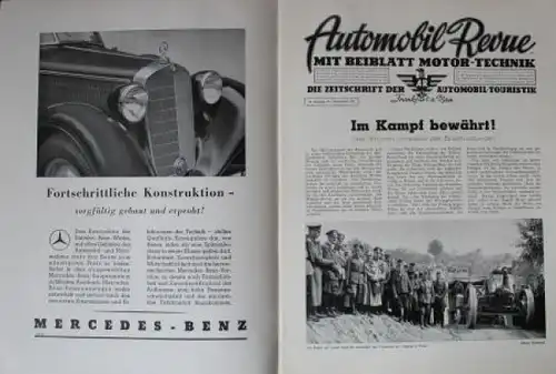 &quot;Automobil Revue&quot; Automobil-Magazin 6 Ausgaben 1940