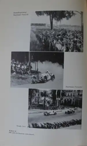 Burggaller &quot;Das Autobuch&quot; Motorrennsport-Saison Widmung v. Hans Stuck 1933