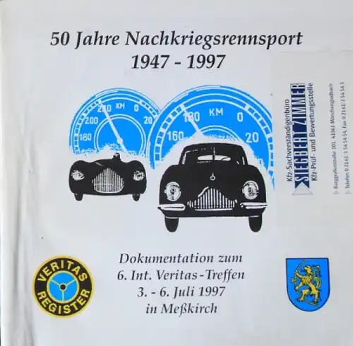 Veritas &quot;50 Jahre Nachkriegsrennsport 1947-1997&quot; Motorrennsport-Historie 1997