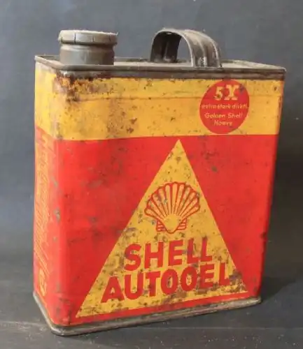 Shell Autooel &quot;5x extra stark&quot; 1930 Oeldose 1 Liter