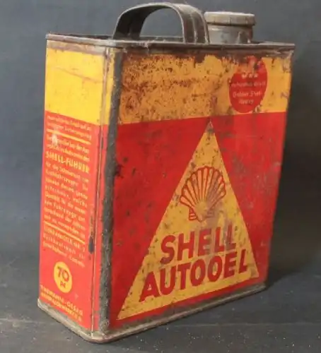 Shell Autooel &quot;5x extra stark&quot; 1930 Oeldose 1 Liter