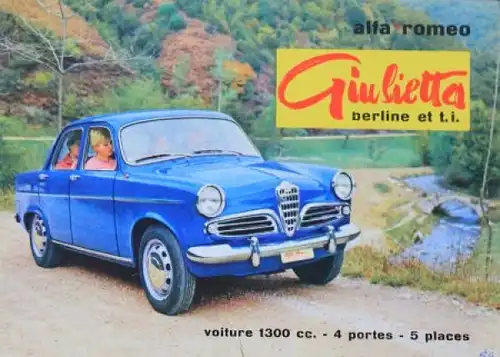 Alfa Romeo Giulietta Berline t.i. 1962 Automobilprospekt