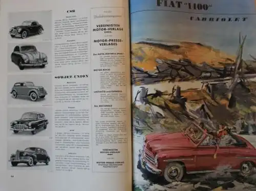 &quot;Motor Revue&quot; Zeitschrift 1952