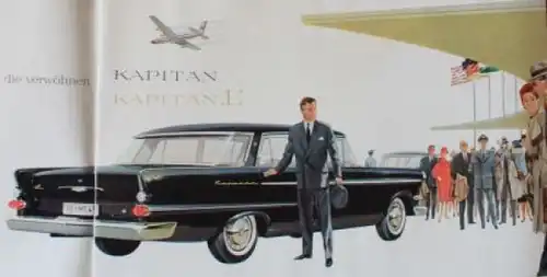 Opel Kapitän L Modellprogramm 1959 Automobilprospekt