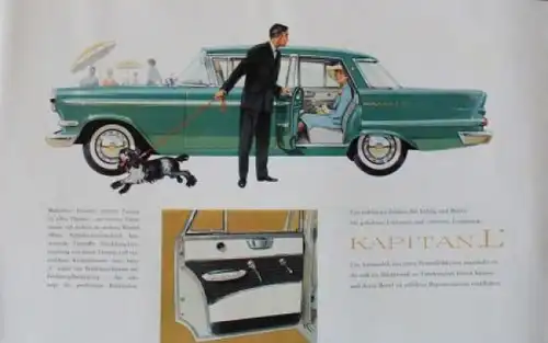 Opel Kapitän L Modellprogramm 1959 Automobilprospekt