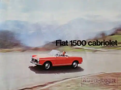 Fiat 1500 Cabriolet 1963 Automobilprospekt