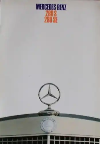 Mercedes-Benz 280 S-SE 1968 Automobilprospekt