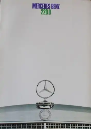 Mercedes-Benz 220 D Modellprogramm 1968 Automobilprospekt