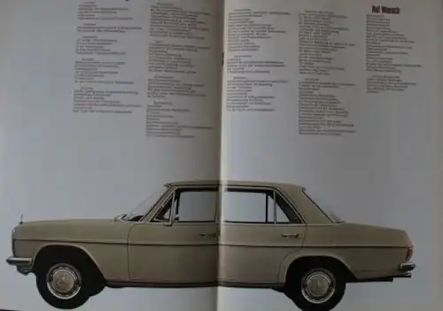 Mercedes-Benz 220 D Modellprogramm 1968 Automobilprospekt