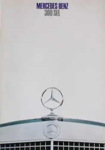 Mercedes-Benz 300 SL Modellprogramm 1968 Automobilprospekt