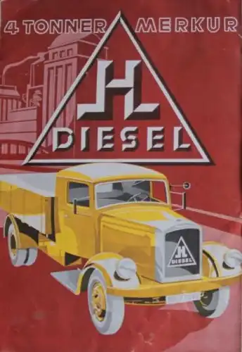 Hansa-Lloyd 4 to. Merkur 1935 Lastwagen-Prospekt