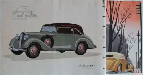 Mercedes-Benz Typ 230 Modellprogramm 1937 Automobilprospekt