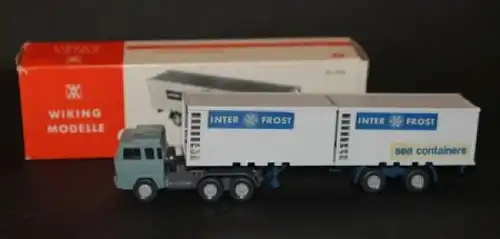 Wiking Magirus 235 D Kühl-Sattelzug &quot;Inter-Frost&quot; 1970 Plastikmodell in Originalbox