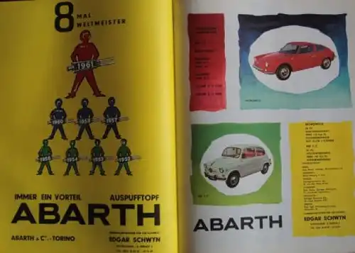 &quot;Automobil Revue 62&quot; Automobil-Jahrbuch 1962