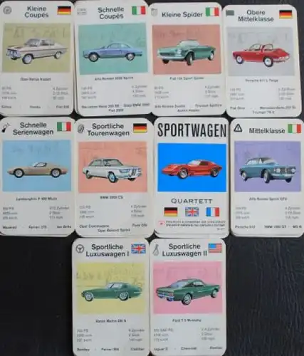 Altenburger &quot;Sportwagen&quot; Kartenspiel 1967